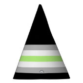 Chapeaux De Fètes Drapeau de fierté agender (Droite)
