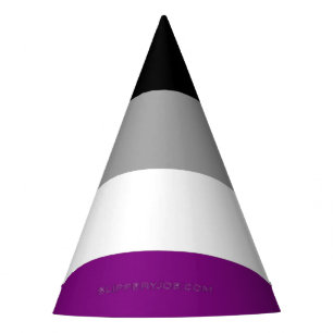 Chapeaux De Fètes Drapeau de fierté asexué de SlipperyJoe mettant l'