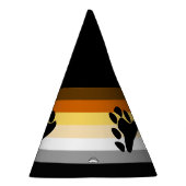 Chapeaux De Fètes Drapeau de fierté de l'ours avec patte (Droite)