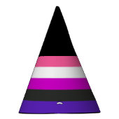 Chapeaux De Fètes Drapeau de fierté genderfluid (Droite)