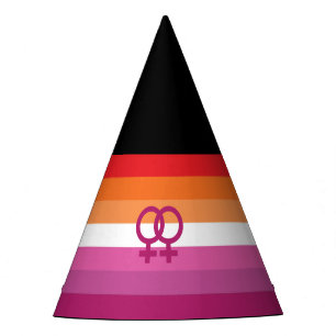 Chapeaux De Fètes Drapeau de fierté lesbienne WLW