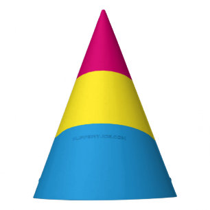 Chapeaux De Fètes drapeau de fierté pansexuelle SlipperyJoe rose amb