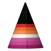 Chapeaux De Fètes Drapeau de la fierté lesbienne (Dos)