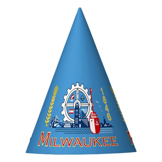 Chapeaux De Fètes Drapeau de Milwaukee, Wisconsin (Devant)