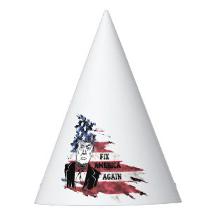 Chapeaux De Fètes Drapeau des Etats-Unis.Donald Trump.