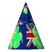 Chapeaux De Fètes Drapeau irlandais Nouvelle-Zélande Shamrock Clover (Dos)