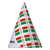 Chapeaux De Fètes Drapeau italien avec votre nom (Droite)