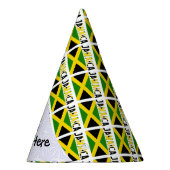 Chapeaux De Fètes Drapeau jamaïcain avec ton nom (Droite)