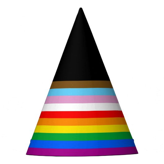 CHAPEAUX DE FÈTES DRAPEAU PRIDE LGBTQ+ INCLUSIF (Devant)
