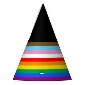 CHAPEAUX DE FÈTES DRAPEAU PRIDE LGBTQ+ INCLUSIF (Gauche)