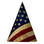 Chapeaux De Fètes Drapeau USA / Grunged (Gauche)