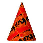 Chapeaux De Fètes Drôle effrayant Flames d'incendie orange Halloween (Gauche)