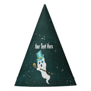 Chapeaux De Fètes Drôle Fantôme flottant portant bleu Top Hat Skull