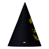 Chapeaux De Fètes Drôle Happy Halloween texte avec une face citrouil (Gauche)