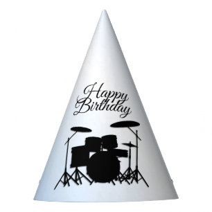 Chapeaux De Fètes Drums Musique Design bleu