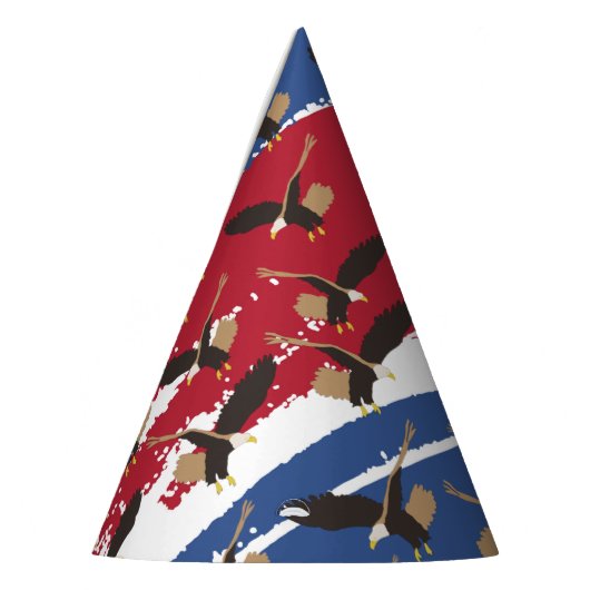 Chapeaux De Fètes Eagle Bird USA Patriotic American Flag (Gauche)