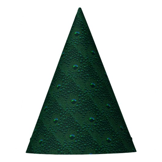 Chapeaux De Fètes Eau sur métal vert (Devant)