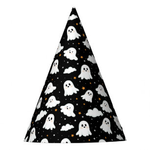 Chapeaux De Fètes Éffrayant mignon Halloween Ghost Nuageux Star Sky