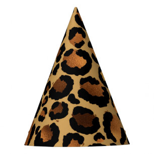 Chapeaux De Fètes Elegant Brown Leopard Spots Wild Animal Glam