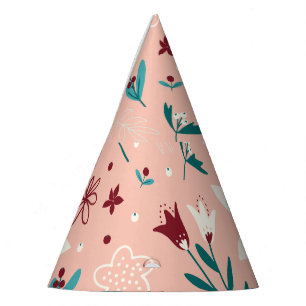 Chapeaux De Fètes Élégant Chic Floral Rose