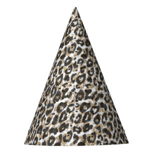 Chapeaux De Fètes Élégant léopard poster de animal motif