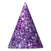 Chapeaux De Fètes Élégant violet Abstrait élégant Motif chic (Dos)