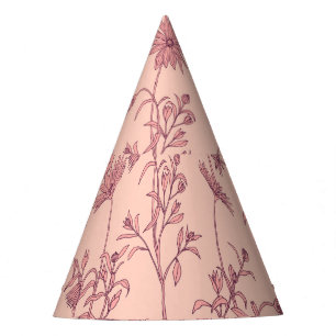 Chapeaux De Fètes Éléments vintages floraux, arrière - plan sans sou