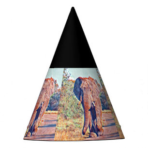 Chapeaux De Fètes éléphant aquarell