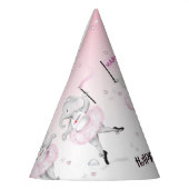 Chapeaux De Fètes Eléphant Ballerina Danse Anniversaire (Gauche)