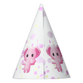 Chapeaux De Fètes Eléphant de bébé rose (Dos)