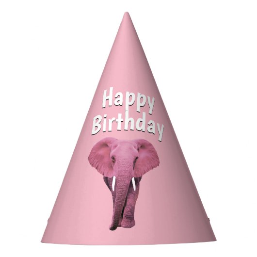 Chapeaux De Fètes Eléphant rose (Devant)