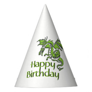 Chapeaux De Fètes Emerald Green Dragon