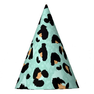 Chapeaux De Fètes Empreinte de léopard, motif animal