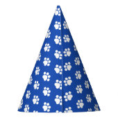 Chapeaux De Fètes Empreinte de patte - bleu (Dos)