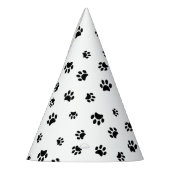 Chapeaux De Fètes Empreintes de pattes noirs (Gauche)