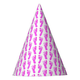 Chapeaux De Fètes Empreintes rose bébé