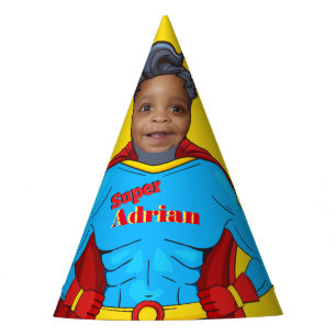 Chapeaux De Fètes Enfants Casquette papier Superhero Anniversaire