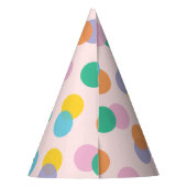 Chapeaux De Fètes Enfants Confetti colorés (Dos)