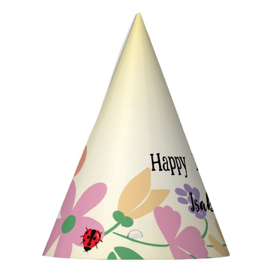 Chapeaux De Fètes Enfants Cute Polka dot Ladybug Spring Flower Anniv (Gauche)