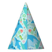 Chapeaux De Fètes Enfants D'Anniversaire Du Requin En Mer (Dos)