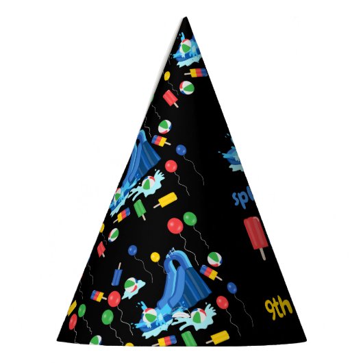 Chapeaux De Fètes Enfants en glissade d'été Splish Splash Anniversai (Gauche)