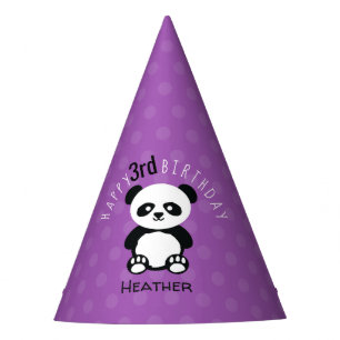 Chapeaux De Fètes Enfants Personnalisés Panda Kawaii Anniversaire Vi