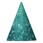 Chapeaux De Fètes Éperche verte Turquoise Aqua (Dos)