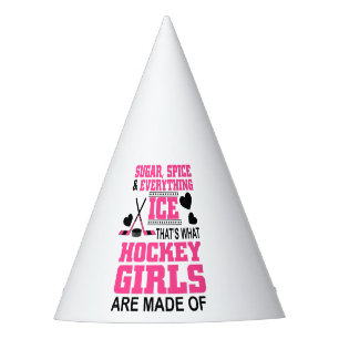 Chapeaux De Fètes épices à sucre et tout hockey sur glace filles