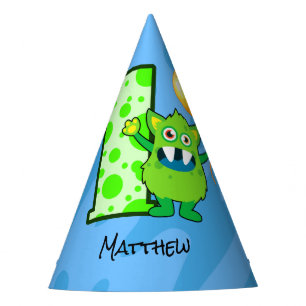 Chapeaux De Fètes Ęr anniversaire de monstre vert
