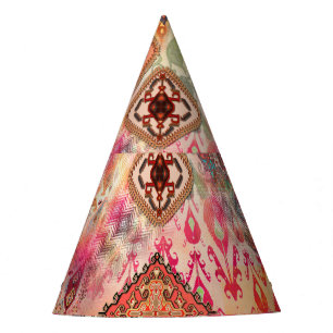 Chapeaux De Fètes Ethnic Digital Abstrait Motif sans fil