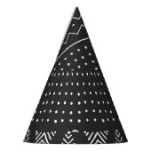 Chapeaux De Fètes Ethnie tribale : motif noir blanc. (Gauche)