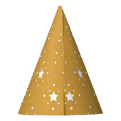 Chapeaux De Fètes Étoiles décoratives sur fond doré (Dos)