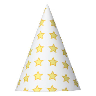Chapeaux De Fètes Étoiles Jaune simple Anniversaire Fête magique