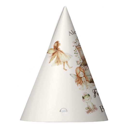 Chapeaux De Fètes Fairy First Birthday Woodland Floral (Gauche)